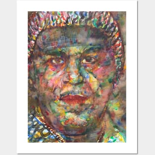 SUN RA watercolor portrait Posters and Art